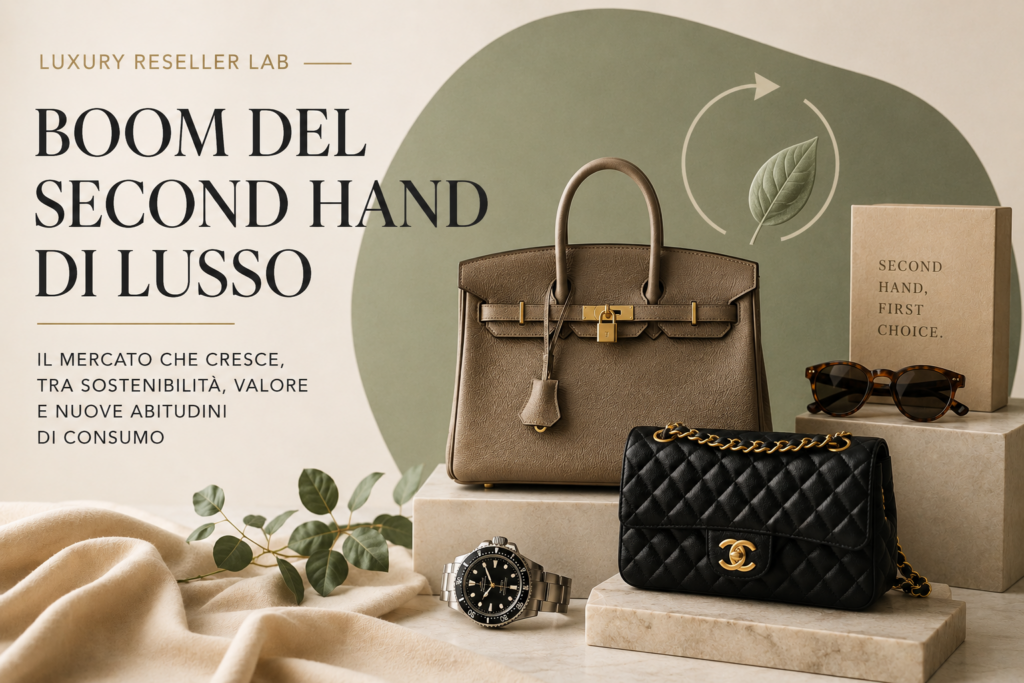 Boom del mercato second hand di lusso: crescita record e nuove abitudini di consumo