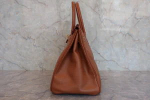 Birkin Brown Courchevel with Gold Hardware 35