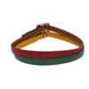 Double Hole Buckle Belt Metal and Leather