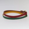 Double Hole Buckle Belt Metal and Leather