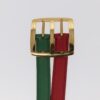 Double Hole Buckle Belt Metal and Leather